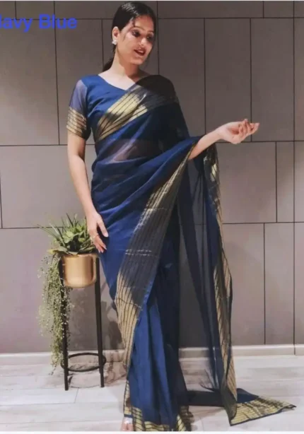 Soft Georgette 1 Minute Ready to Wear Saree