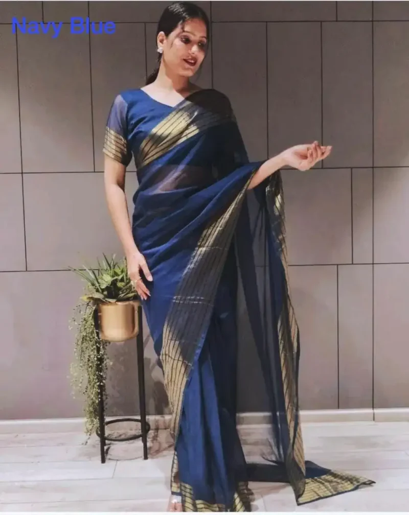 Soft Georgette 1 Minute Ready to Wear Saree