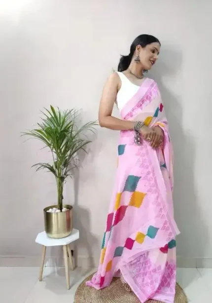 Soft Georgette 1 Minute Ready to Wear Saree