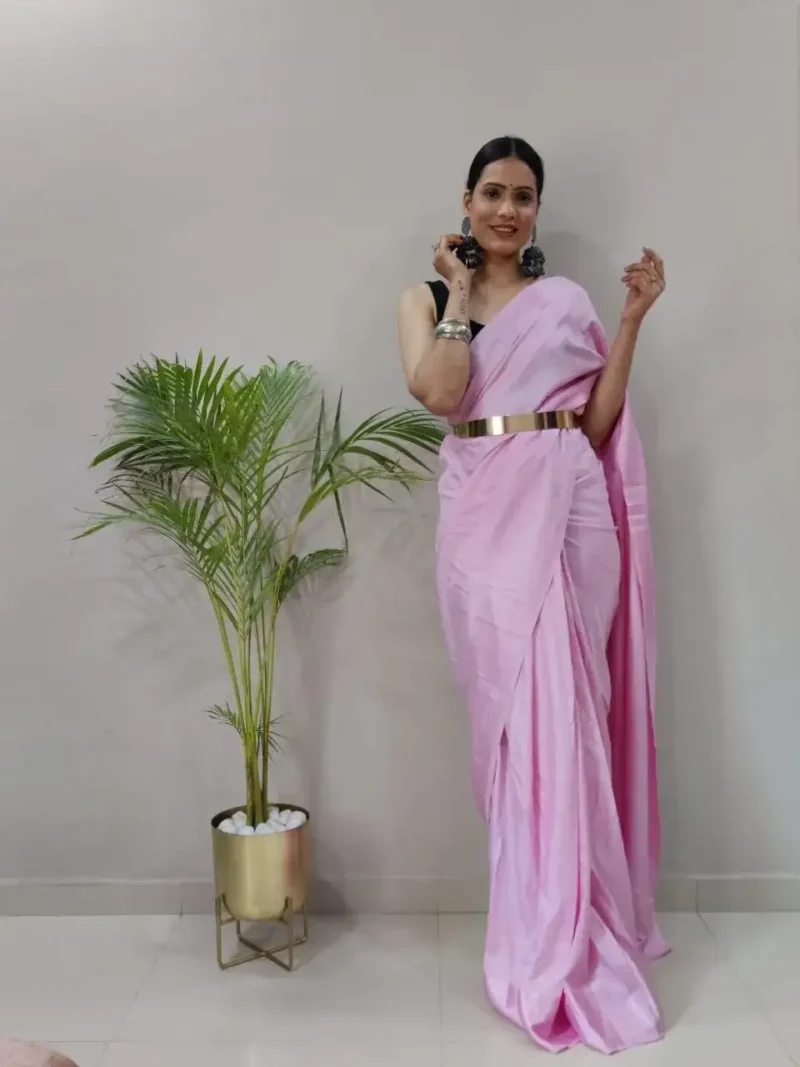 Soft Georgette 1 Minute Ready to Wear Saree