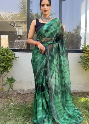 Soft Georgette 1 Minute Ready to Wear Saree