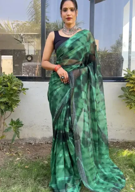 Soft Georgette 1 Minute Ready to Wear Saree