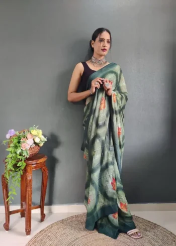 Soft Georgette 1 Minute Ready to Wear Saree