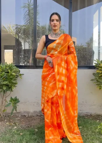 Soft Georgette 1 Minute Ready to Wear Saree