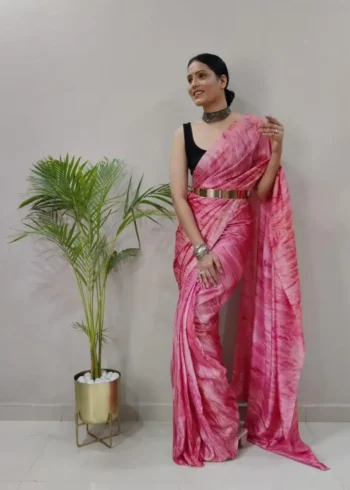 Soft Georgette 1 Minute Ready to Wear Saree