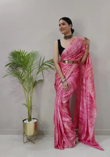 Soft Georgette 1 Minute Ready to Wear Saree