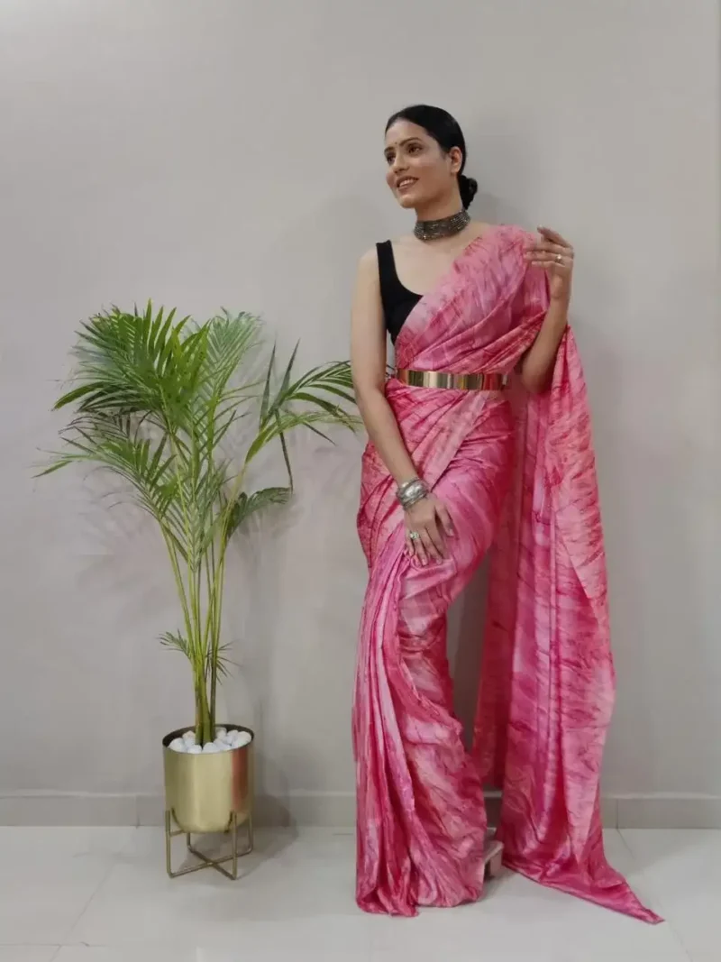 Soft Georgette 1 Minute Ready to Wear Saree