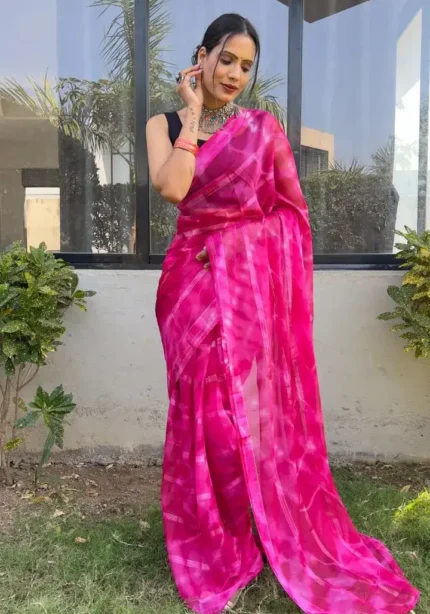 Soft Georgette 1 Minute Ready to Wear Saree