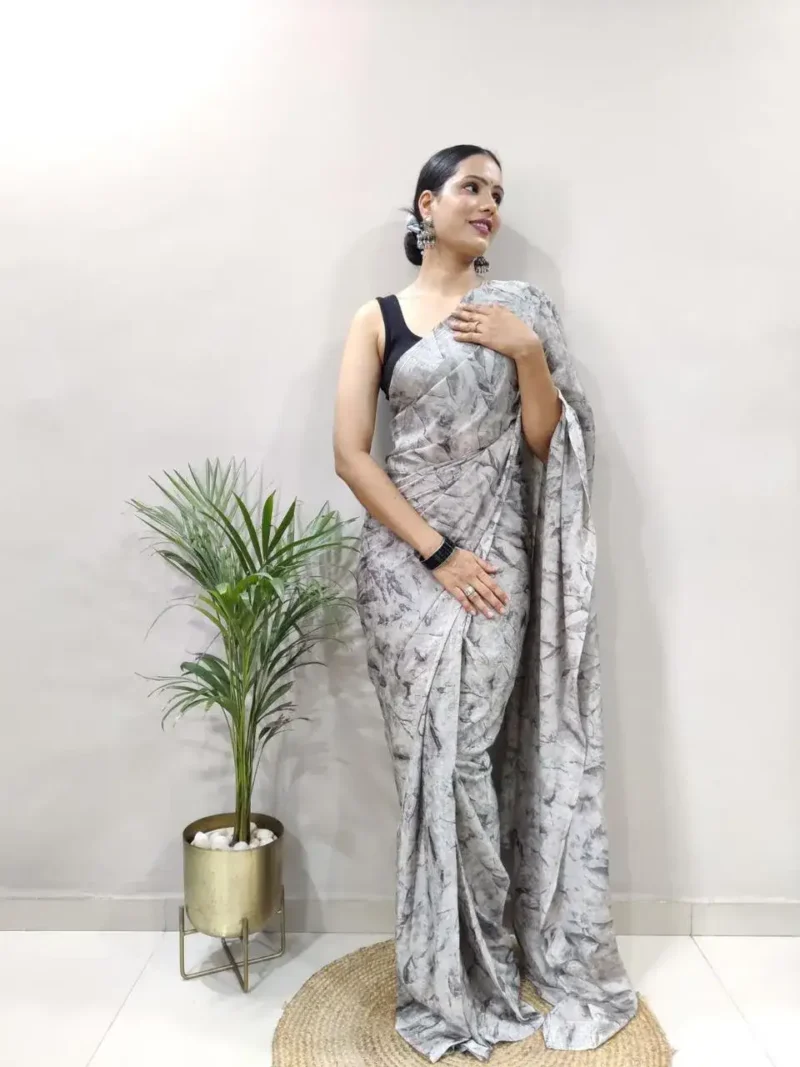 Soft Georgette 1 Minute Ready to Wear Saree