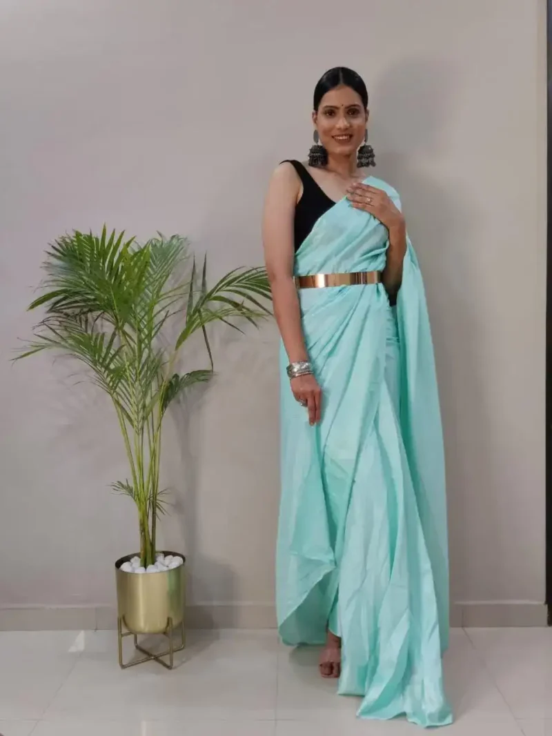 Soft Georgette 1 Minute Ready to Wear Saree