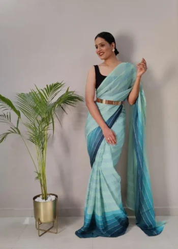 Soft Georgette 1 Minute Ready to Wear Saree