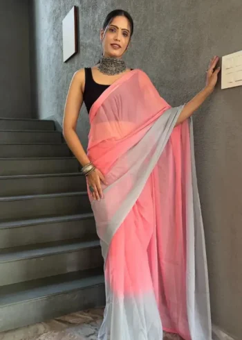 Soft Georgette 1 Minute Ready to Wear Saree Collection