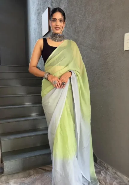 Soft Georgette 1 Minute Ready to Wear Saree Collection