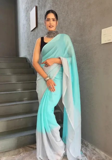 Soft Georgette 1 Minute Ready to Wear Saree Collection