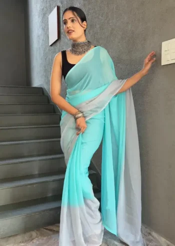 Soft Georgette 1 Minute Ready to Wear Saree Collection