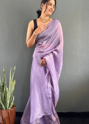 Soft Gold Crush 1minute Ready to Wear Saree