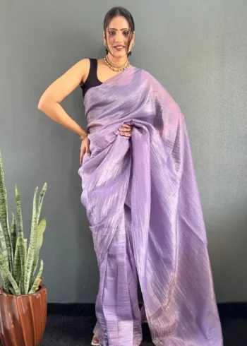 Soft Gold Crush 1minute Ready to Wear Saree