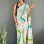 Two Tone Colour Shadi Stitched Partywear Saree