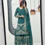 Fox Georgette Designer Party Wear Sharara Suit