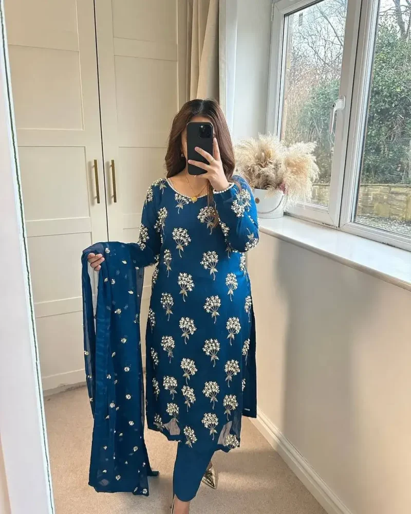 Heavy Embroidery Sequence Work Salwar Suit
