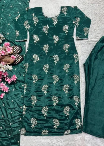 Heavy Embroidery Sequence Work Salwar Suit
