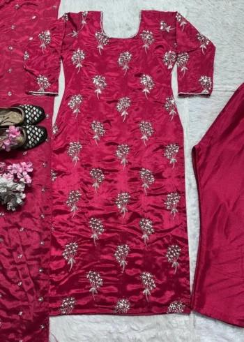 Heavy Embroidery Sequence Work Salwar Suit