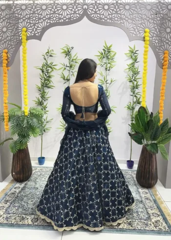 Heavy Embroidery Zari Sequence Coding Lace Work Garlish Jimmy Choo Lehenga