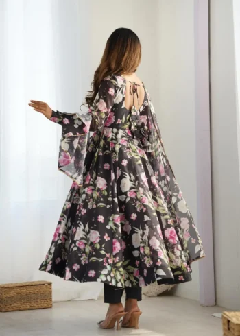 Heavy Pure Soft Organza Silk Printed Anarkali Suit Gown