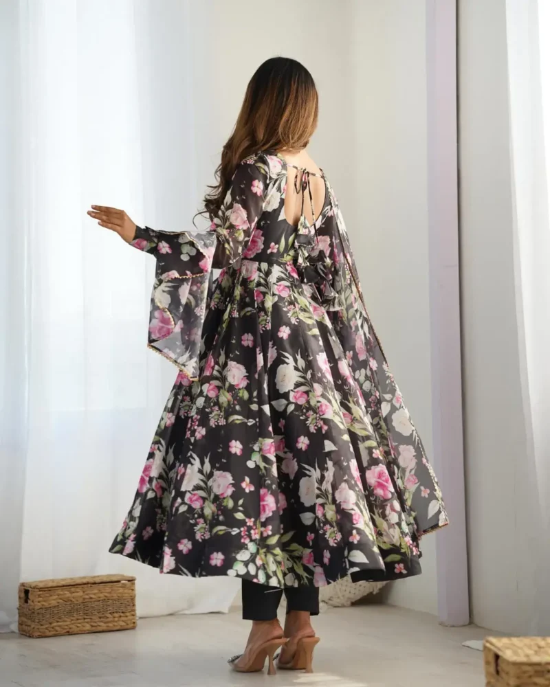 Heavy Pure Soft Organza Silk Printed Anarkali Suit Gown
