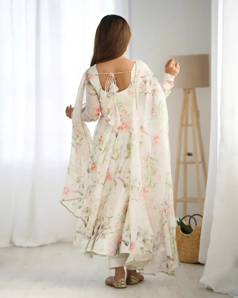 Heavy Pure Soft Organza Silk Printed Anarkali Suit Gown