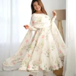Heavy Pure Soft Organza Silk Printed Anarkali Suit Gown