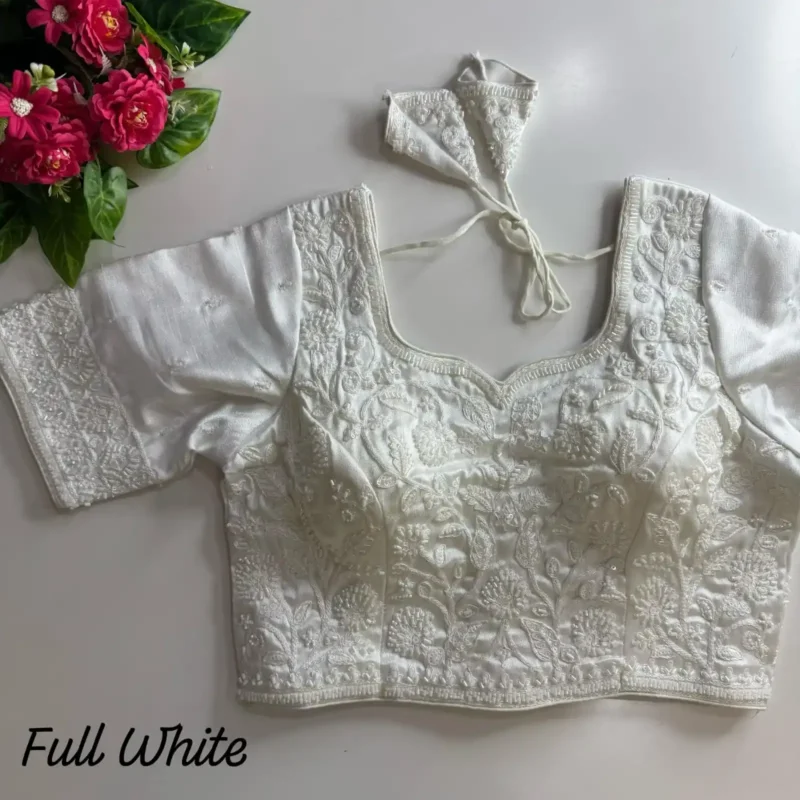 Heavy Stars Beads Handwork Cosmos Silk Bridal Partwear Blouse