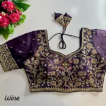 Heavy Stars Beads Handwork Cosmos Silk Bridal Partwear Blouse