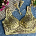 Heavy Stars Beads Work Sabyasachi Neck Bridal Blouse