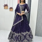 Party Wear Sequence Embroidered Full Stitched Lehenga Choli