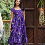Premium Soft Chinnon Silk Digital Printed Designer Midi Dress