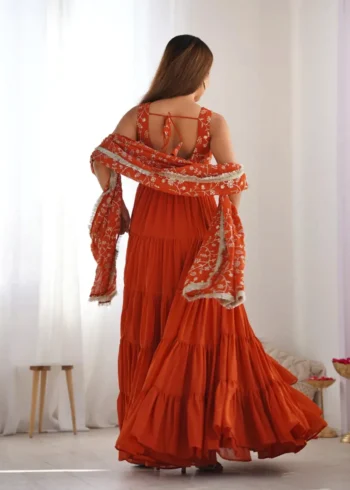 Pure Soft Fox Georgette Stylish Designer Anarkali Gown