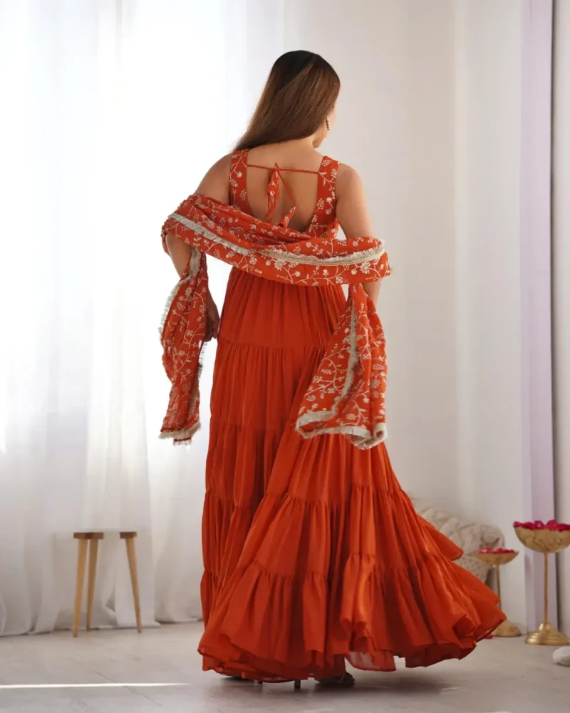 Pure Soft Fox Georgette Stylish Designer Anarkali Gown