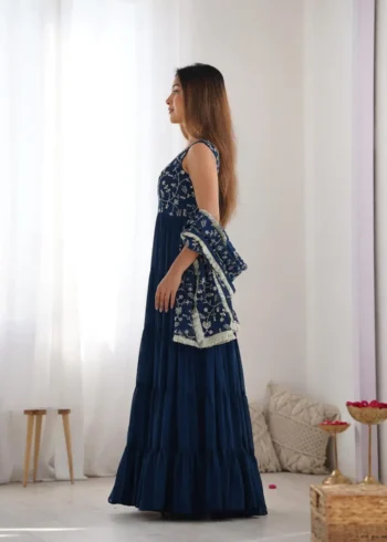 Pure Soft Fox Georgette Stylish Designer Anarkali Gown