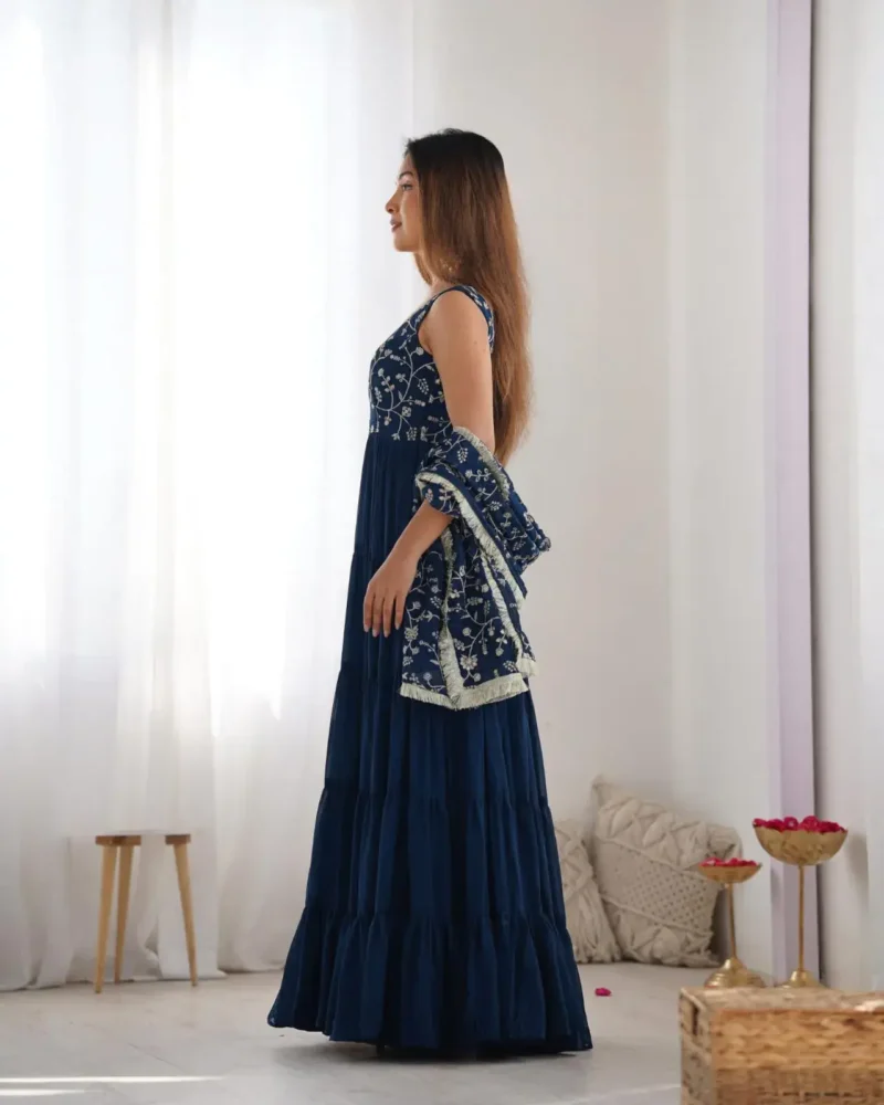 Pure Soft Fox Georgette Stylish Designer Anarkali Gown