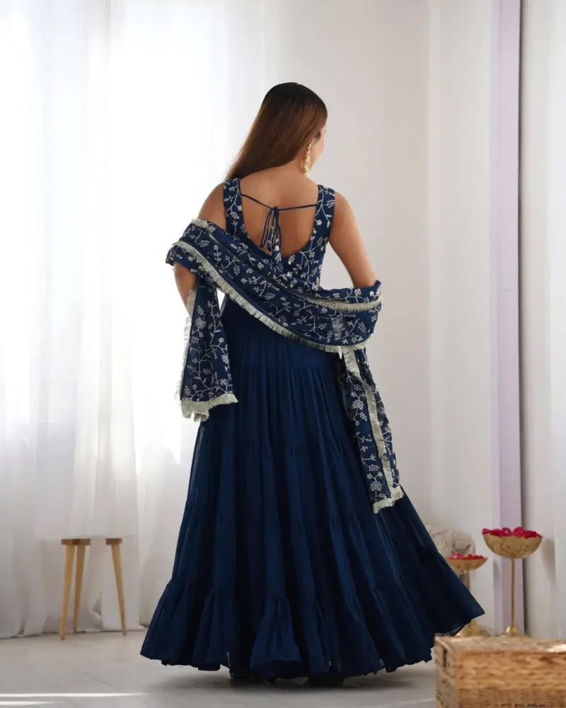 Pure Soft Fox Georgette Stylish Designer Anarkali Gown