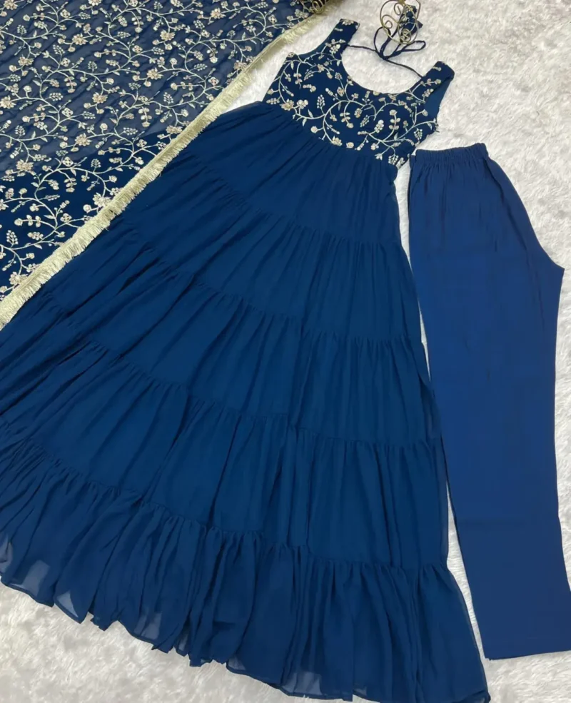 Pure Soft Fox Georgette Stylish Designer Anarkali Gown