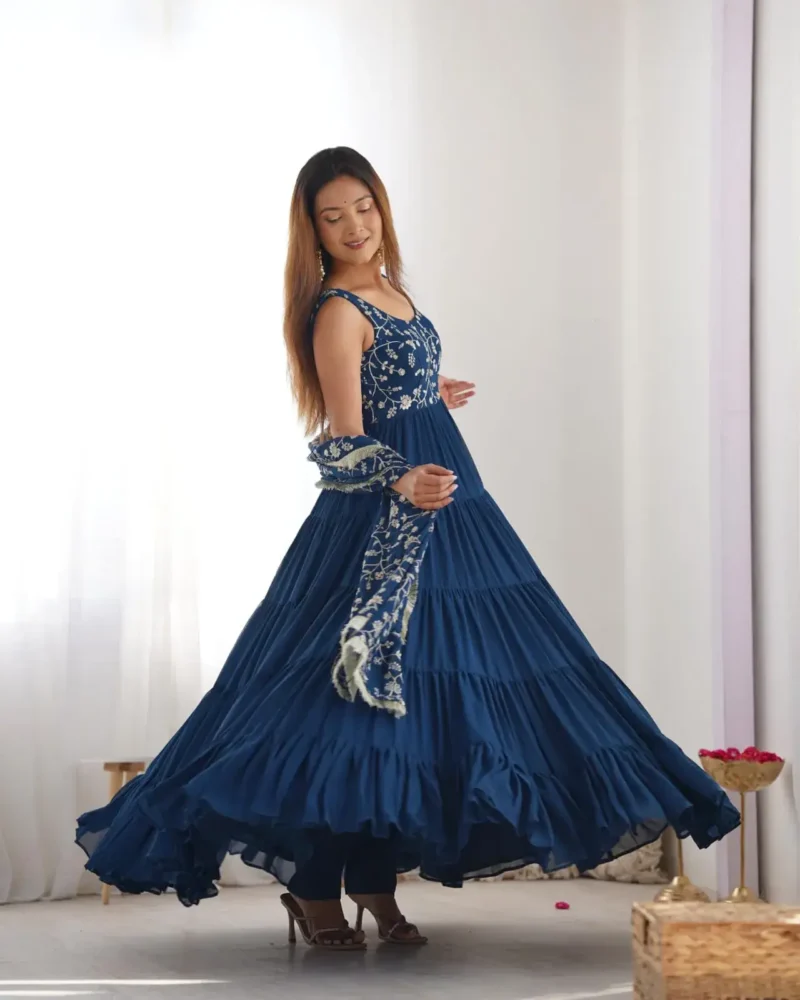 Pure Soft Fox Georgette Stylish Designer Anarkali Gown