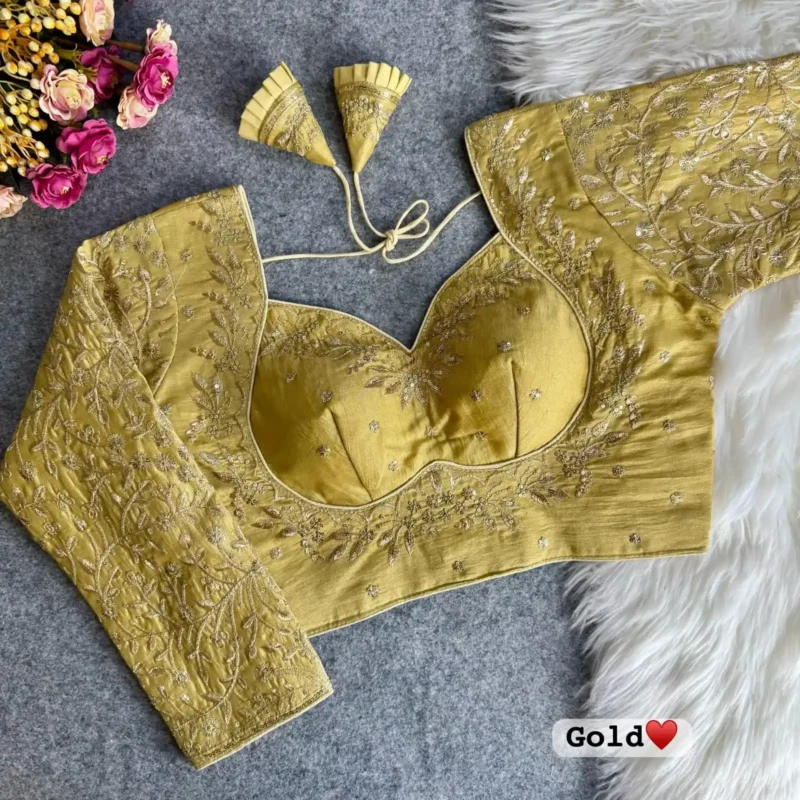 Royal Mumtaz Style Long Sleeves Embroidere Bridal Blouse
