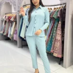 Sugarcane Designer Womens Shirt Pant for Office Wear