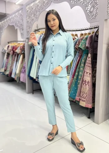 Sugarcane Designer Womens Shirt Pant for Office Wear