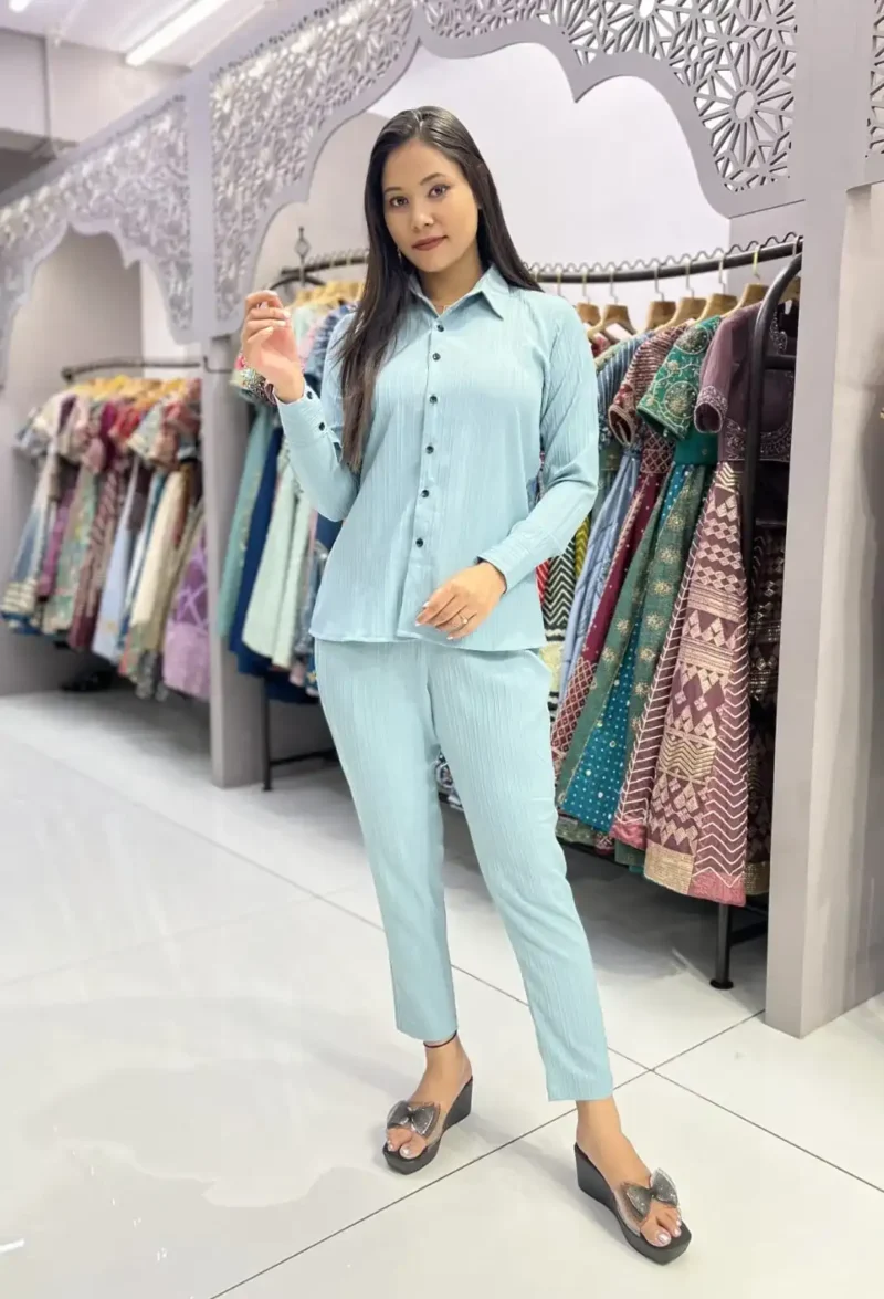 Sugarcane Designer Womens Shirt Pant for Office Wear