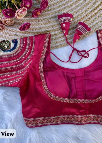Wedding Special Real 3d Peacock Heavy Embroidery Work Bridal Blouse