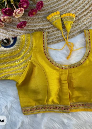 Wedding Special Real 3d Peacock Heavy Embroidery Work Bridal Blouse