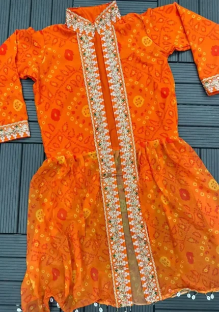 Super Trending Party Wear Georgette Shrug With Lehenga